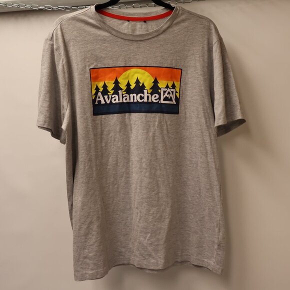 Avalanche Tee Size Large Excellent Condition Grey Logo Shirt - Picture 2 of 15